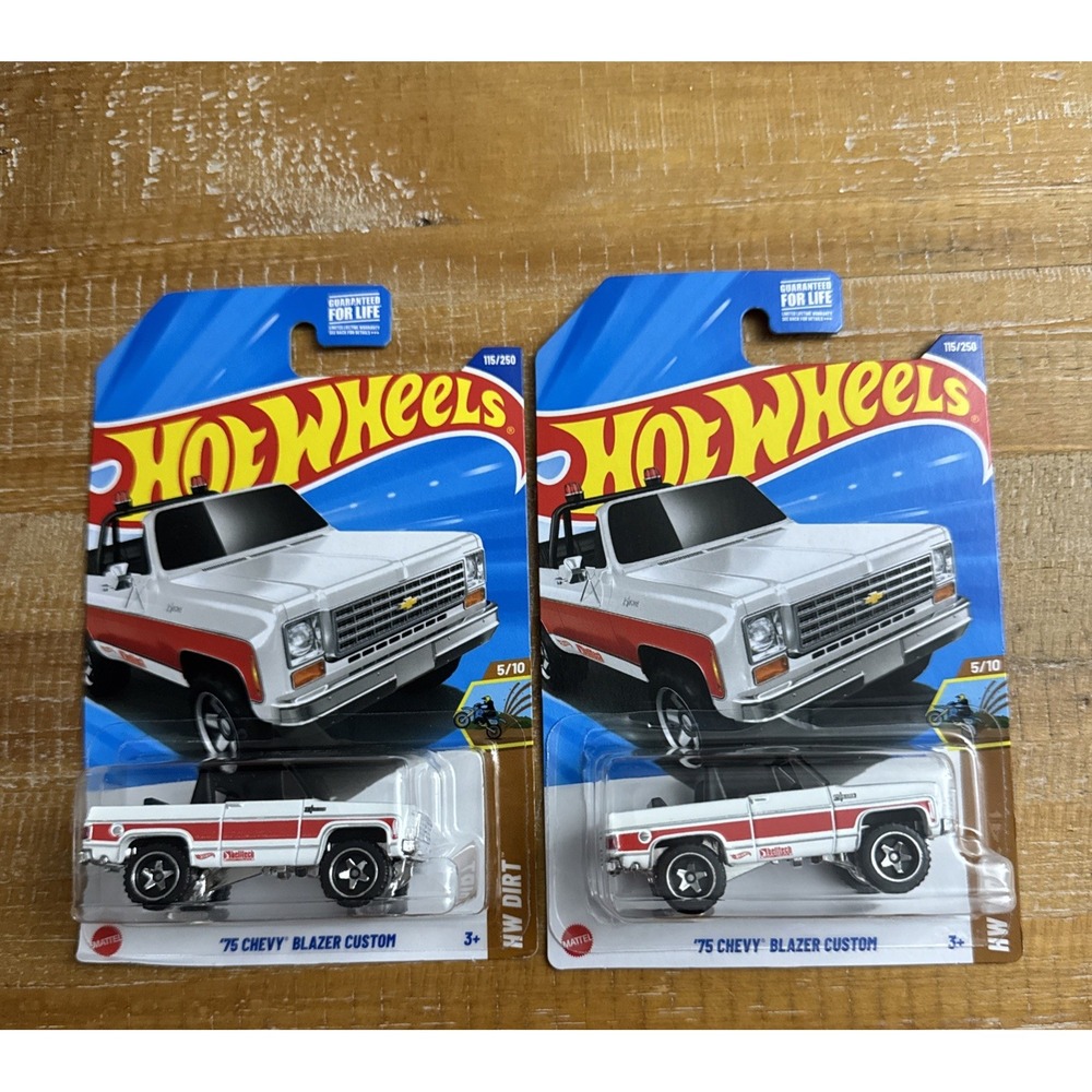 2025 HOT WHEELS  '75 Chevy Blazer Custom 115/250 HW Dirt 5/10 Set Of 2